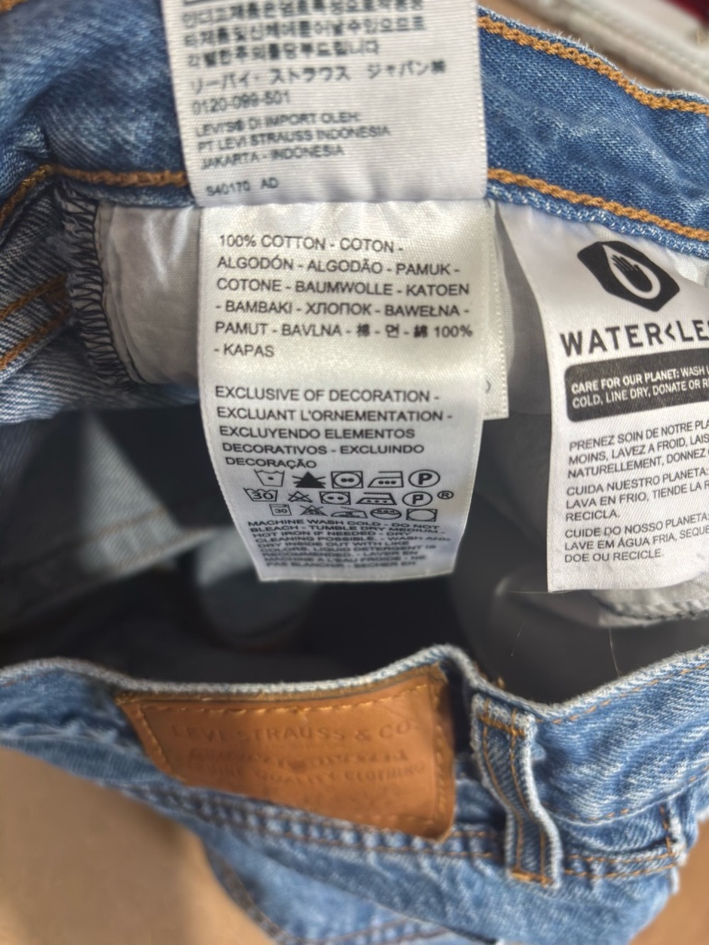 Levi’s Wedgie Ripped Distressed Mom Skinny Jeans Size 28 100% Cotton - Picture 5 of 9